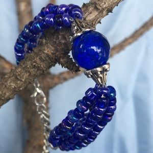 Handmade glass bead bracelets